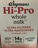 Wegmans Hi-Pro whole milk