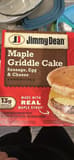 Jimmy Dean Maple Griddle Cake Sausage, Egg & Cheese Sandwiches