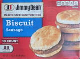 Jimmy Dean Biscuit sausage, snack size