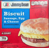Jimmy Dean Biscuit Sausage, Egg & Cheese Sandwiches