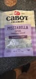 Cabot Creamery Mozzarella Low-Moisture Part-Skim Shredded Cheese Classic Cut