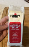 Cabot Vermont Seriously Sharp Cheddar Cheese