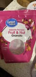 Great Value Naturally Flavored Fruit & Nut Granola