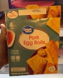 Great Value Pork egg rolls