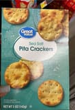 Great Value Sea Salt Pita Crackers