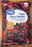 Great Value Triple Berry Medley Blueberries, Strawberries and Raspberries