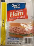 Great Value Smoked Ham Water Added