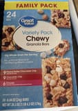 Great Value Peanut Butter Chocolate Chip Chewy Granola Bar