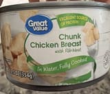 Great Value Chunk Chicken Breast with Rib Meat