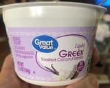 Great Value Light Greek Toasted Coconut Vanilla