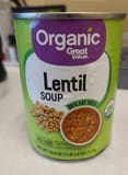 Organic Great Value Lentil Soup