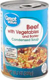Great Value Beef With Vegetables And Barley Condensed Soup
