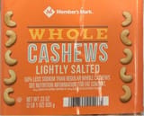 Member's Mark whole CASHEWS LIGHTLY SALTED