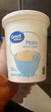 Great Value Plain Nonfat Yogurt