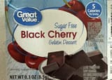 Great Value Sugar Free Black cherry Gelatin Dessert
