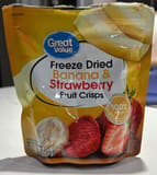 Great Value Freeze Dried Banana @ Strawberry Fruit Crisps