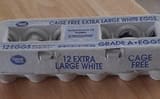 Great Value Cage free extra large white eggs