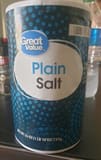 Great Value Salt, Plain