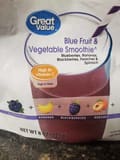Great Value Blue Fruit & Vegetable Smoothie