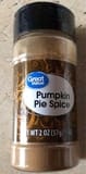 Great Value Pumpkin pie spice