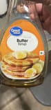 Great Value Butter Syrup
