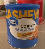 Great Value Cashew Halves & Pieces Lightly Salted