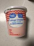 Great Value Cottage Cheese Large Curd 4% Milkfat Minimum