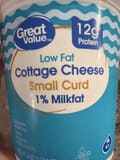 Great Value Cottage Cheese Small Curd 1% Milkfat