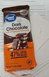 Great Value Dark Chocolate with Chopped Almonds