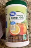 Great Value County style orange juice