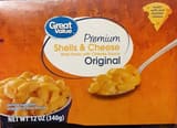 Great Value Premium shells & cheese, original