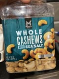 Member's Mark whole CASHEWS WITH SEA SALT