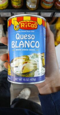 Ricos Queso blanco aged cheddar cheese sauce