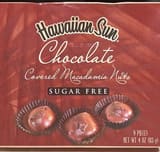 Hawaiian Sun Chocolate covered macadamia nut – sugar-free
