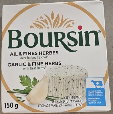 Boursin Garlic & Fine Herbs Spreadable Gourmet Cheese
