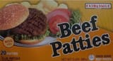 Extra Value Meats Beef patties