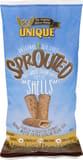 Unique Snacks Original Sea Salt Sprouted 100% Whole Grain Wheat Pretzel Shells