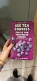 Trader Joe's Ube Tea Cookies Purple Yam Shortbread Cookies