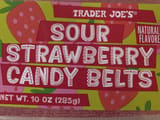 Trader Joe's Sour Strawberry Candy Belts