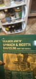 Trader Joe's Spinach & Ricotta Raviolini (Very Tiny Ravioli)