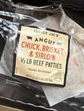 Trader Joe's Angus Chuck, Brisket & Sirloin 1/3 LB Beef Patties