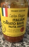 Trader Giotto's Italian Tomato Basil Pasta Sauce