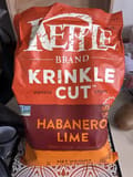 Kettle Krinkle Cut Potato Chips Habanero Lime