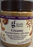 Good & Gather Creamy mixed nut butter with seeds