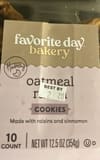 Favorite Day Bakery Oatmeal raisin cookies