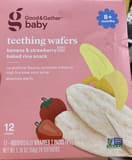 Good & Gather baby Teething Wafers Banana & Strawberry