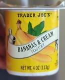 Trader Joe's Bananas & Cream Yogurt