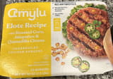 Amylu Elote Recipe with Roasted Corn, Jalapeños & Quesadilla Cheese Charbroiled Chicken Burgers