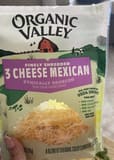 Organic Valley Finely Shredded 3 Cheese Mexican