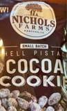 Nichols Farms No shell pistachios cocoa cookie